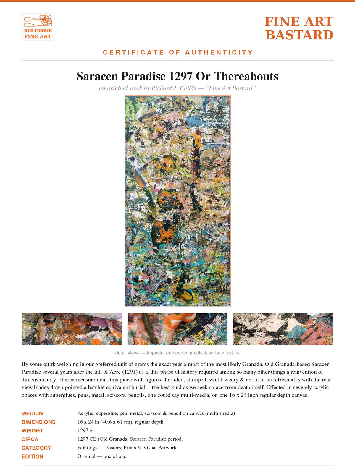 Saracen Paradise Preliminaries 1297-99