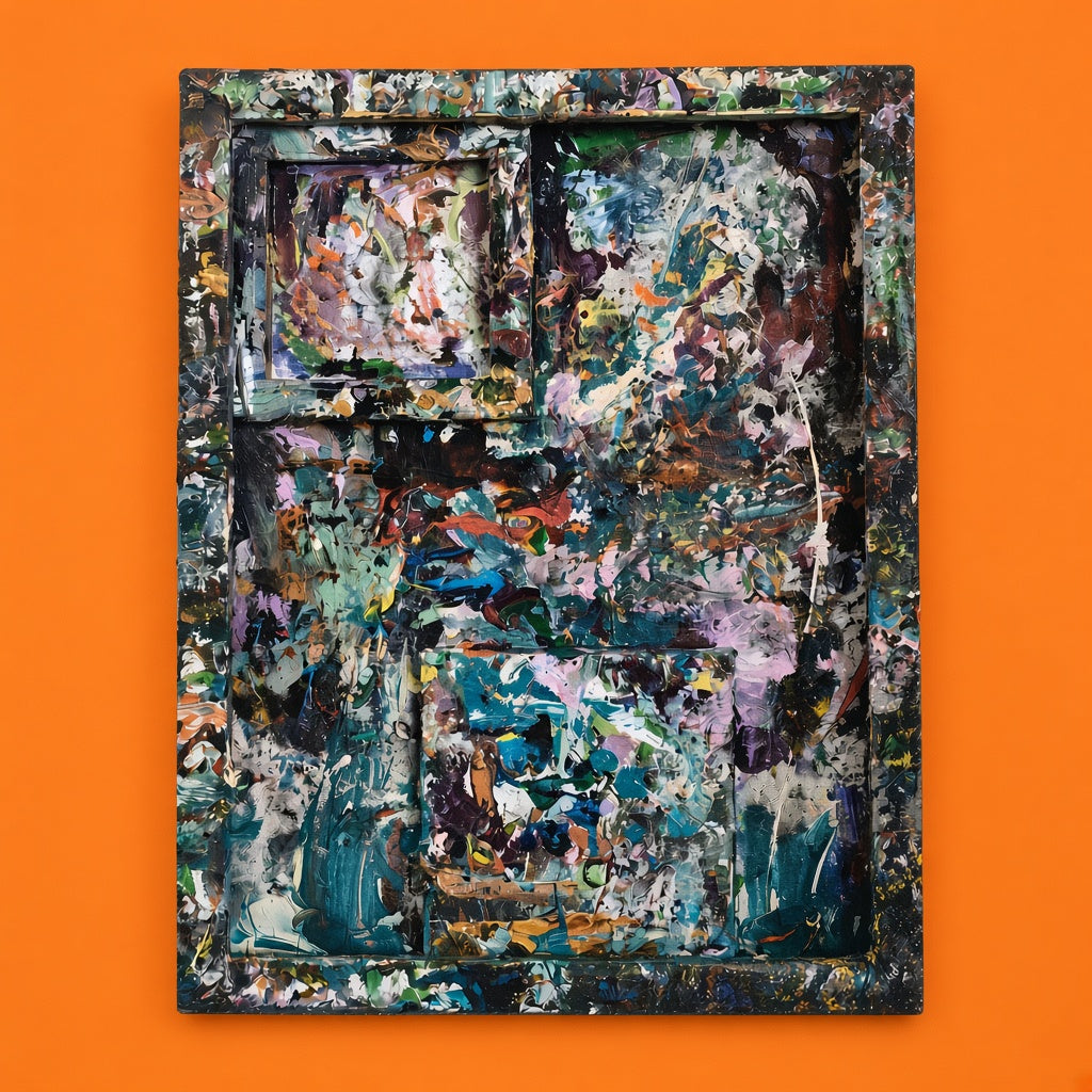 Orange Furrie Theory A.K.A. Orange Cat Camo Is Simply Diplomacy: Thick & Thin Double Dipper Diptych